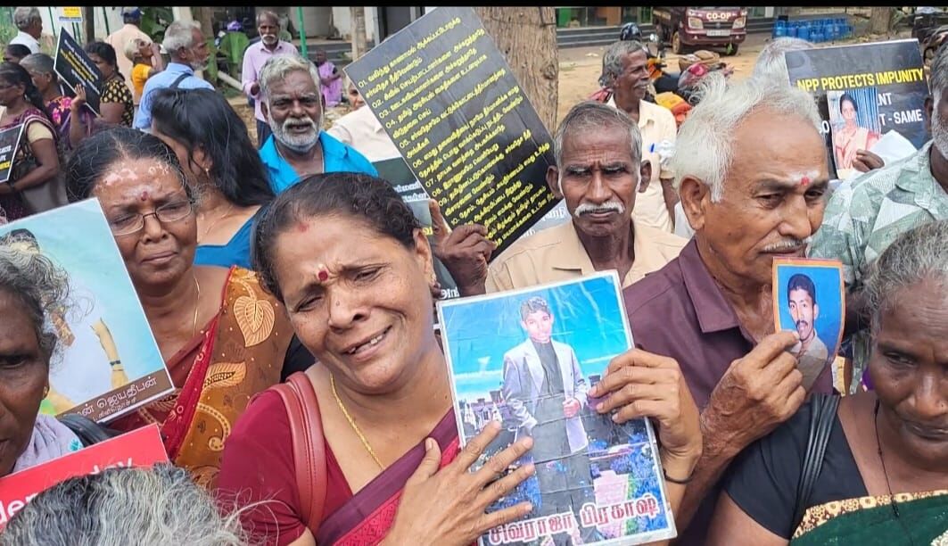 சர்வதேச விசாரணை வேண்டும்: வலிந்து காணாமல் ஆக்கப்பட்டோரின் உறவுகள் போராட்டம்!